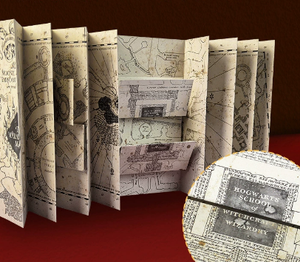 Mappa di <span class=keywords><strong>Harry</strong></span> <span class=keywords><strong>Potter</strong></span> Autentica per Cosplay, Accessori per Caccia al Tesoro di Hogwarts - Product Image 2