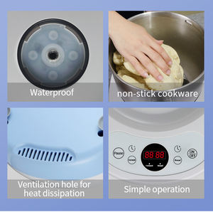 Robot de cuisine électrique haute puissance 600W, bol mélangeur, crochet pétrisseur, conception à tête inclinable, boîtier en plastique, garantie 1 an - Product Image 2