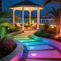 Luminaire d'angle LED IP68, lampadaire LED pour escalier, jardin, aménagement paysager, applications carrées, acier inoxydable