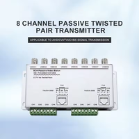 Transmetteur Balun de Moniteur 8 Canaux pour Système de Sécurité Caméra, Câble Coaxial Torsadé Métallique Passif 3MP 5MP AHD/CVI/TVI