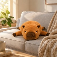 Bantal Boneka Kapibara Super Lembut Isi Kapas PP untuk Istirahat Sehari-hari, Kenang-kenangan, Dapat Dibuat Sesuai Pesanan, untuk Festival, Ulang Tahun, dan Aktivitas