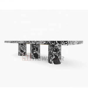 <span class=keywords><strong>Tavolo</strong></span> da Pranzo <span class=keywords><strong>Quadrato</strong></span> in Marmo Moderno di Lusso Personalizzabile Newstar con Funzioni Estensibili e Regolabili per Arredamento Casa e <span class=keywords><strong>Cucina</strong></span> - Product Image 4