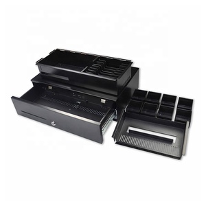 MAKEN 500 supermercato senza fili <span class=keywords><strong>registratore</strong></span> <span class=keywords><strong>di</strong></span> <span class=keywords><strong>cassa</strong></span> 8 banconote 8 monete cassetto contanti per la vendita - Product Image 3