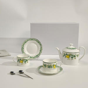 Promotion à bas prix : Service à thé en porcelaine fine à motif citron européen - Product Image 3