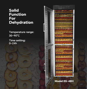 Séchoir Commercial Électrique à 40 Plateaux en Acier Inoxydable, Grande Machine de Séchage Rotative Verticale pour Fruits et Légumes, Compatible OEM - Product Image 4