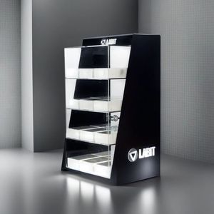 Fabriek Odm/Oem Acryl Pro-Tank Display Rack Elektronische Verstuiver Vitrine Kast Led Licht Display Stand