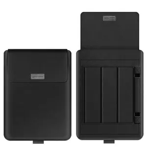 Suporte magnético pu couro laptop bag capa protetora caso com tampa macia tpu para ipad pro 11 couro laptop bag