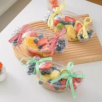 Boîte d'emballage transparente en plastique pour mini macarons, desserts, biscuits fourrés à la crème, gâteaux aux fruits et tiramisu pour enfants, spécial fêtes