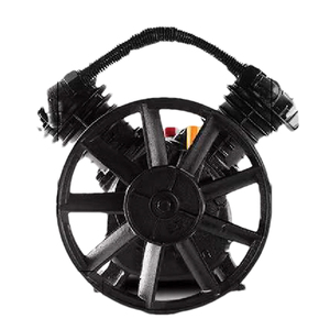 Supplier Best Selling Universal 8bar Double Cylinder Portable Belt Drive Air Compressor Pump Head - Product Image 2