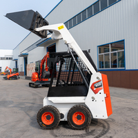 Mini-chargeuse compacte diesel multifonction de marque chinoise pour travaux de terrassement et de construction