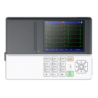 Máquina ECG EKG de 3 canales digital médica Visbull, con pantalla LCD de 5 pulgadas, 1 unidad, 2 unidades