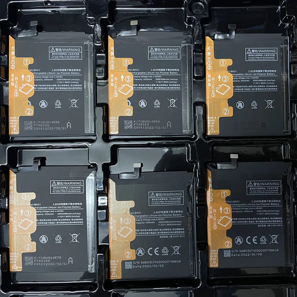 Новый аккумулятор для телефона 3,85 В 3080 мАч BN31 Сменный аккумулятор для Xiaomi Mi 5X Mi A1 Redmi Note 5A Y1 L батарейки