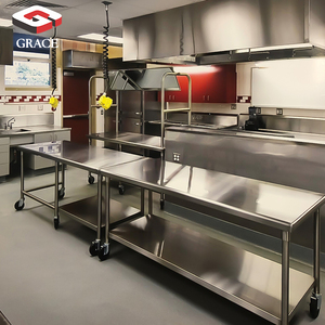 Equipo de Cocina Comercial de Acero Inoxidable Estufa Mesa de Trabajo y Fregadero <span class=keywords><strong>para</strong></span> Restaurante - Product Image 2