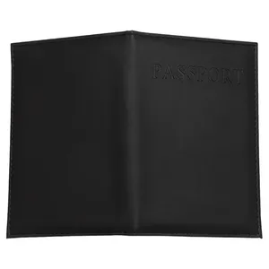 Funda para pasaporte de cuero PU para hombre y mujer, de color sólido, para viaje, tarjetero, billetera, monedero, bolsa. - Product Image 5