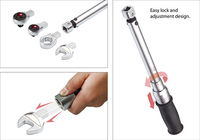 Juego de Llaves Dinamométricas Intercambiables de 11 Piezas, Ajustables Manualmente, de Grado Industrial, Alta Calidad, OEM, CR-V