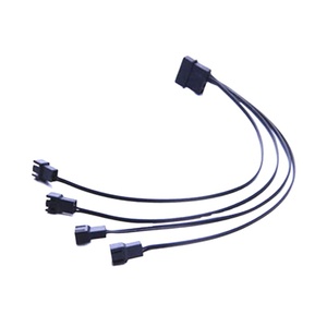IDE 4-pin to 4*3-pin PWM Convert Connector <b>Power</b> <b>Cable</b> Wire Harness - Product Image 1