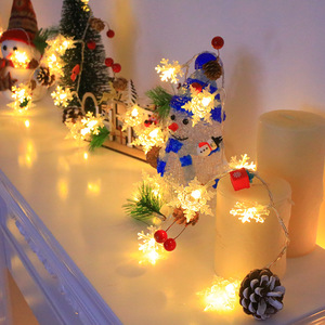 LED Christmas <b>Lights</b> <b>Battery</b>-Powered Red Fruit Pine Cone Leaf <b>String</b> <b>Lights</b> with Vine <b>String</b> for Xmas Decorations - Product Image 2