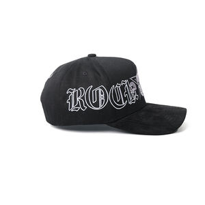 Pré-vente Édition Halloween : Casquette de baseball en daim brodé doublée de soie et de satin, style streetwear 'Look at Me', personnalisable - Product Image 4