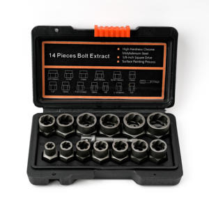 14PCS השפעה בורג Extractor מסיר שקע סט עם Hex מתאם עבור פגום בורג ואגוז - Product Image 1