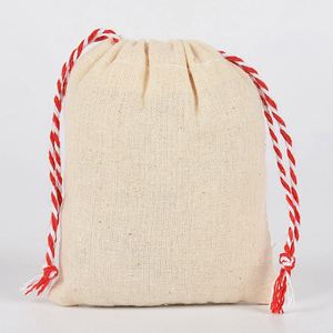 Bolsa de Almacenamiento de Muselina de Algodón de 8*10cm con Cordón, Transpirable, a Prueba de Polvo, para Manualidades, Reciclable - Product Image 4