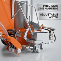 Machine de marquage routier manuelle Lighten Traffic LT-TMA - Largeur de 15 cm - Pour lignes de stationnement - Faible coût d'entretien - Garantie 1 an