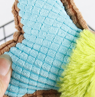 Jouet en peluche pour chat et chien, résistant aux morsures, avec son, en forme d'os de maïs, broderie créative, nouveauté promotionnelle
