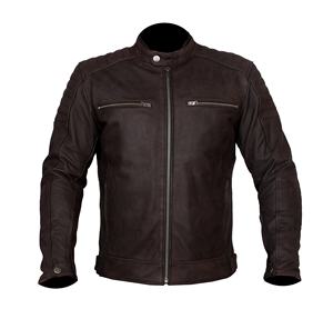 เสื้อกั๊กนักแข่งรถหนังวัวสีน้ำตาลแนววินเทจสำหรับผู้ชายชุดกีฬาแบบกันน้ำสำหรับแข่งรถในคาเฟ่ของ2021 - Product Image 2