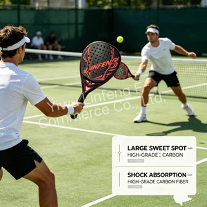 <span class=keywords><strong>Raquette</strong></span> de <span class=keywords><strong>padel</strong></span> 12k, protection de <span class=keywords><strong>raquette</strong></span> de <span class=keywords><strong>padel</strong></span>, logo personnalisé pour les joueurs professionnels, <span class=keywords><strong>raquette</strong></span> de <span class=keywords><strong>padel</strong></span> professionnelle, surface rugueuse 3D - Product Image 4
