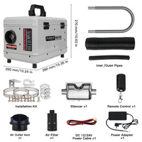 Chauffage diesel portable 5KW 12/24V/220V avec boîte à outils, contrôle intelligent par application et télécommande LCD pour camping-car et camping