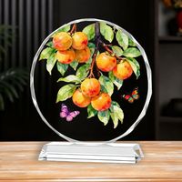 Trophées en cristal rond vierge en gros, prix personnalisés avec logo 3D, médailles, plaques pour souvenirs, décoration de table, cadeau