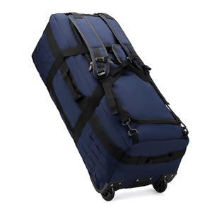 Sac à dos de voyage pliable unisexe en polyester grande capacité, sac à bandoulière multifonctionnel, sac à bagages avec fermeture éclair, résistant à l'eau - Product Image 2