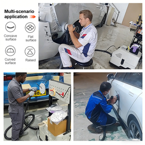 <span class=keywords><strong>Ponceuse</strong></span> orbitale pneumatique industrielle sans poussière à vitesse variable <span class=keywords><strong>avec</strong></span> fixation auto-agrippante et système d'extraction des poussières pour ponçage à sec - Product Image 6