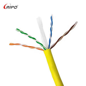 Cable de red interior exterior blindado Cat6 24AWG FTP-Cable LAN de cobre LSZH-Admite transmisión de alta velocidad Gigabit - Product Image 1