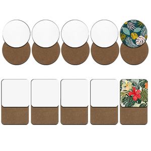 Posavasos Cuadrados de MDF Personalizados Promocionales, Posavasos Redondos de Tablero Duro, Posavasos en Blanco para Sublimación - Product Image 6