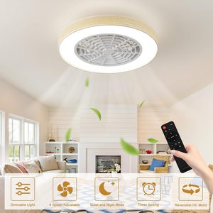 Có thể đảo ngược thông minh 19.7 \ "kèm theo mây tuôn ra núi thay đổi độ sáng quạt trần ánh sáng ABS DC điều khiển từ xa cho phòng ngủ phòng khách - Product Image 4