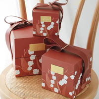 Boîtes cadeaux et artisanales jetables en papier d'art de luxe, design unique et élégant, haute qualité en stock