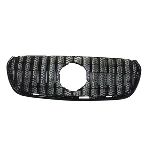 Rejilla de malla para Mercedes-Benz Clase X, negra y plateada, de plástico ABS, para parachoques delantero. - Product Image 2
