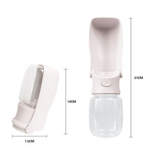 Bouteille d'eau portable pliable pour chien, rose, bleue, blanche, vente en gros du fabricant, fournisseur d'accessoires pour animaux de compagnie - Product Image 2