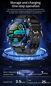 T96 Deportes Llamadas a prueba de agua 400mAh Smartwatch Auriculares 2 en 1 <span class=keywords><strong>Pulsera</strong></span> <span class=keywords><strong>inteligente</strong></span> <span class=keywords><strong>con</strong></span> TWS <span class=keywords><strong>Auricular</strong></span> Reloj Pantalla táctil <span class=keywords><strong>inteligente</strong></span> - Product Image 4