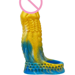 FAAK 17.3cm üst Pick köpek düğüm Penis kol/genişletici silikon yapay Penis büyütme gecikme boşalma için seks oyuncakları damla nakliye - Product Image 3