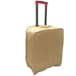 غطاء حقيبة سفر غير منسوج كبير من القطن والبوليستر مع شعار مطبوع حسب الطلب لتغطية حقائب السفر