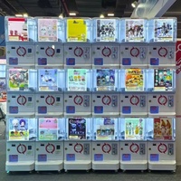Mini Distributeur Automatique de Jouets en Capsules à Deux Niveaux en Métal, Distributeur Automatique de 50-80MM, Garantie 1 An, Idéal pour Centres Commerciaux pour Enfants