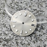 Cadran de montre 3D motif Terre 28,5 mm avec index appliqués, compatible mouvement NH35, logo personnalisé, pour montre de plongée sportive – Vente en gros usine