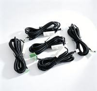 Grosir Sensor Suhu NTC Thermistor Berkualitas Tinggi 1m 2m 3m 5m Tahan Air Industri 3950 100k 10k dengan Kabel Harness