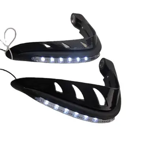 Protège-mains de moto populaire avec feu de signalisation LED Handguard 22mm 6pcs ampoule LED facile à installer