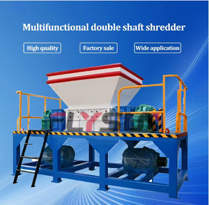 Broyeur de déchets solides à double arbre robuste avec système automatique 380V, économe en énergie et écologique pour ligne de recyclage - Product Image 6
