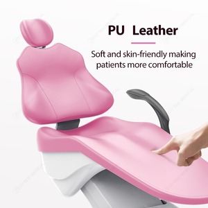 Sillón Dental Eléctrico Plegable Rosa con Certificación CE para Salón de <span class=keywords><strong>Belleza</strong></span>, Estructura de Acero y Construcción Metálica con Pedal Multifunción - Product Image 3