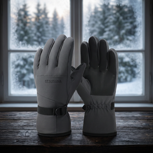 Mens Windproof Waterproof Winter Gloves Snowboarding Cycling Gloves Warm Non <b>Slip</b> <b>Full</b> Finger Split Finger Outdoor Sports Gloves - Product Image 3