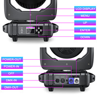 Projecteur Wash à Tête Mobile 19x15W RGBW avec Zoom 7-60 Degrés, Contrôle Pixel, DMX RDM, Lampe Stroboscopique Matricielle pour Scène, Boîte de Nuit et Théâtre