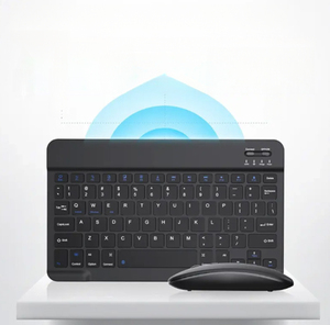 <span class=keywords><strong>Clavier</strong></span> et <span class=keywords><strong>souris</strong></span> sans fil BT compatibles avec les appareils de 10 pouces, design ergonomique léger et portable - Product Image 4